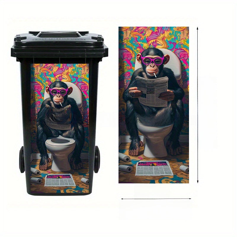Self-Adhesive Waterproof Vinyl Trash Can Sticker teemdrop