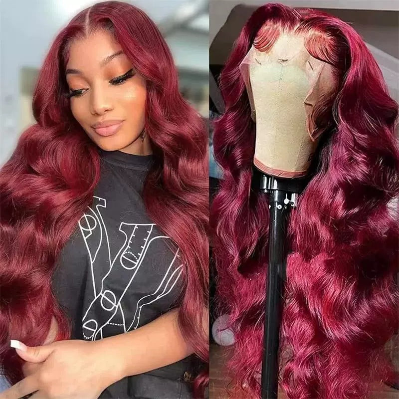 Blonde lady's parting wig teemdrop