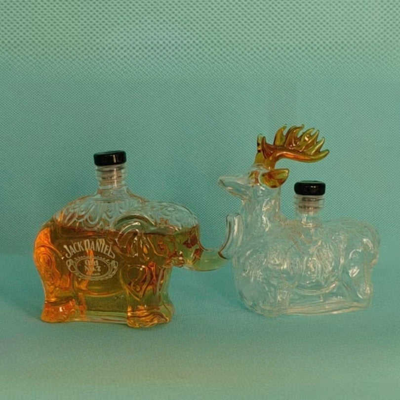 Creative Animal-Shaped High Borosilicate Glass Bottle teemdrop
