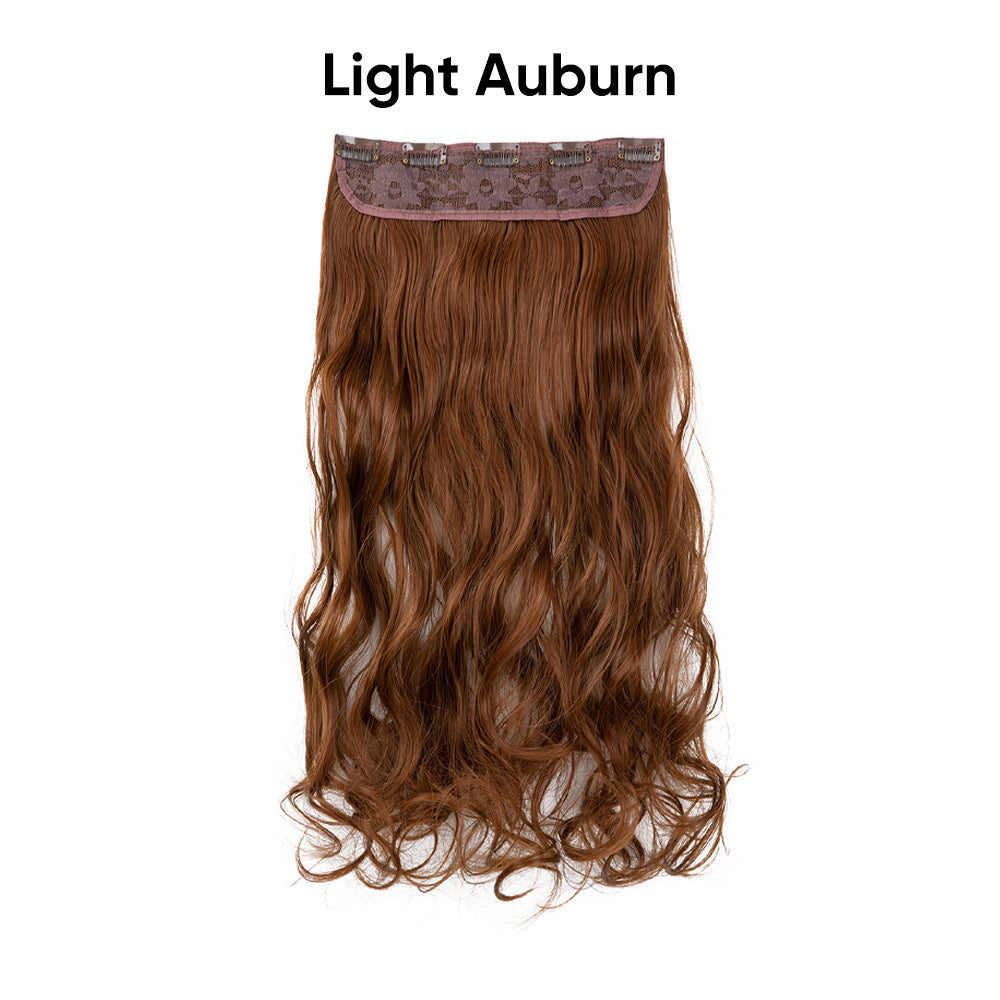 One-Piece Five-Clip Long Curly Synthetic Hairpiece Extension