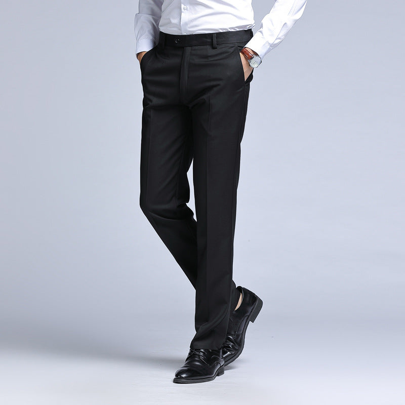 Men's business straight-leg suit trousers for spring and autumn