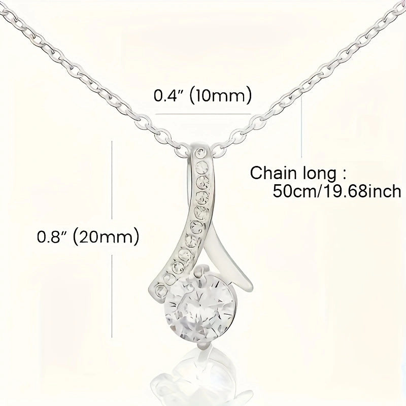 Couple twisted crystal necklace set