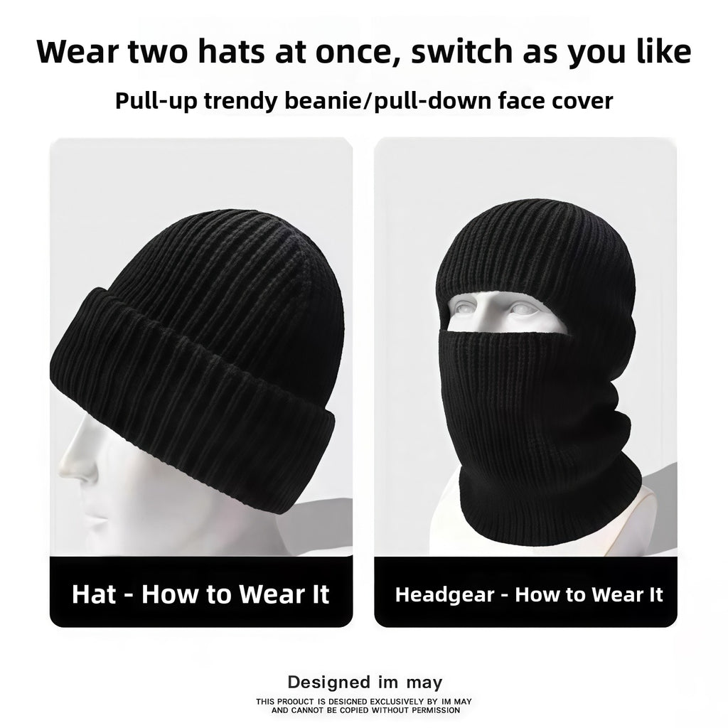Winter Knitted Balaclava Hat