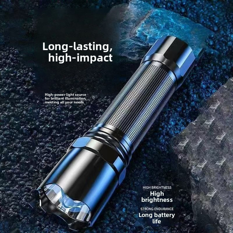 Rechargeable high-intensity flashlight