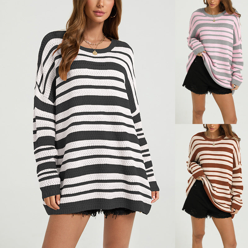 Pullover knit top teemdrop