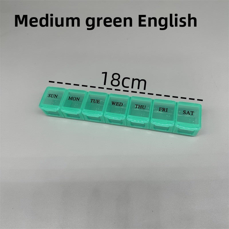 Weekly Pill Organizer with 7 Compartments