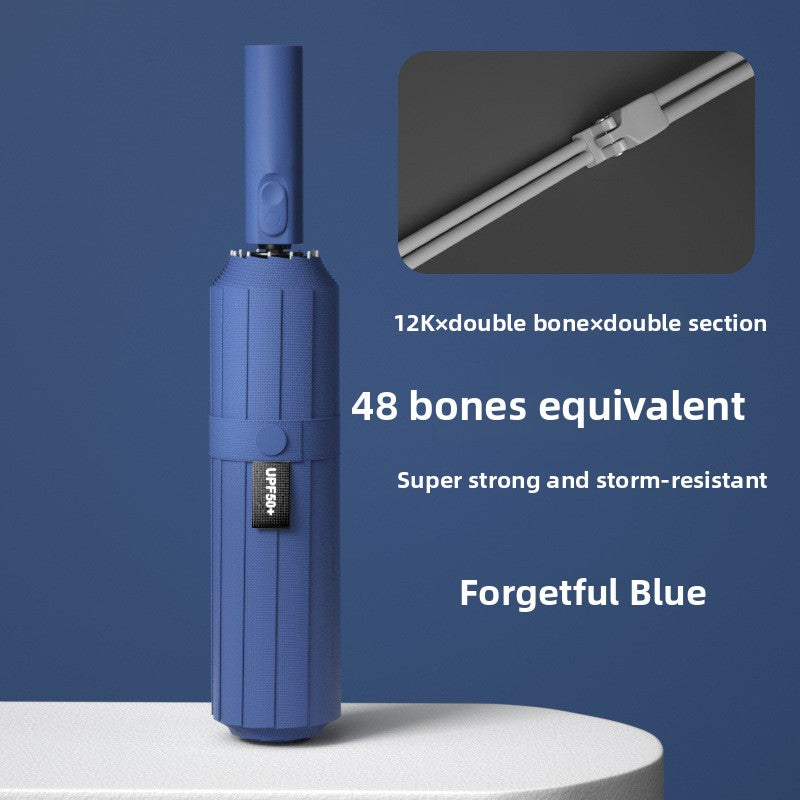 Automatic Folding Umbrella with Sun Rain Protection