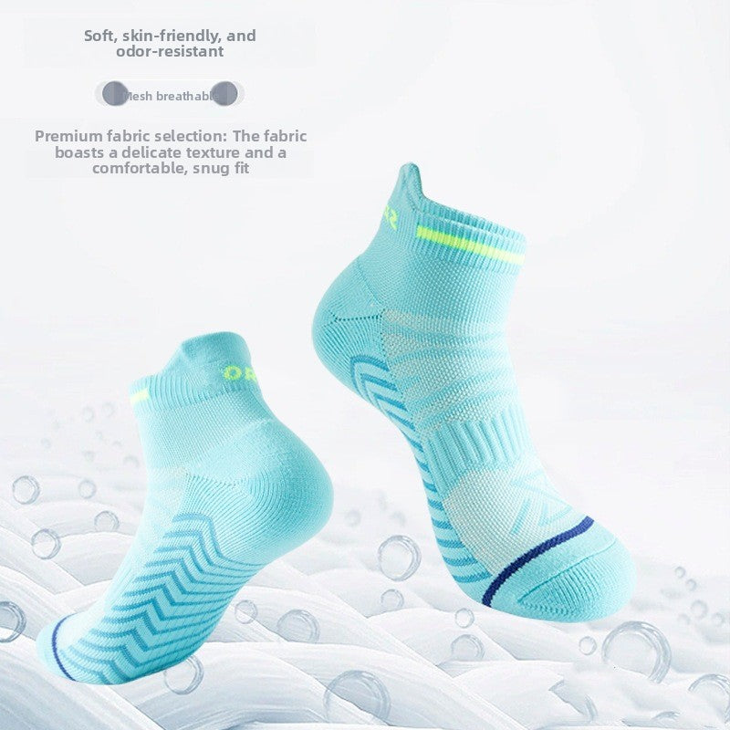 Unisex Quick-Dry Cushioned Towel-Bottom Running Socks teemdrop