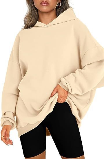 Oversized Hooded Fleece Sweatshirt for Women