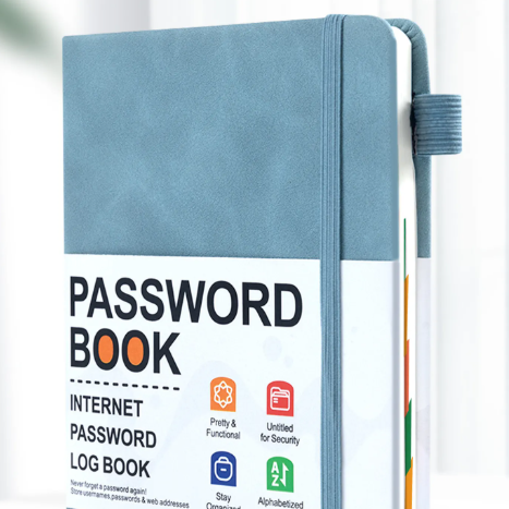 Strap Password Organizer Notebook