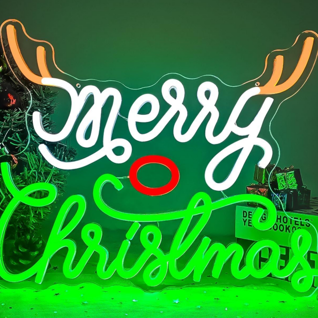 Dimmable LED Neon Light for Christmas Party Wall Decor USB Powered teemdrop