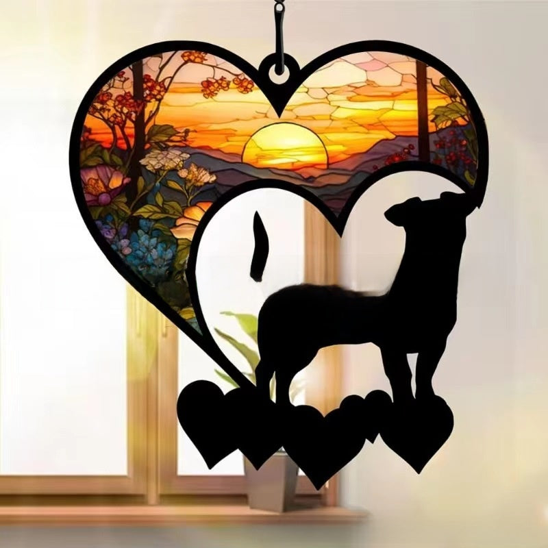 Dog Cat Window Hanging Ornament Personalized Gift