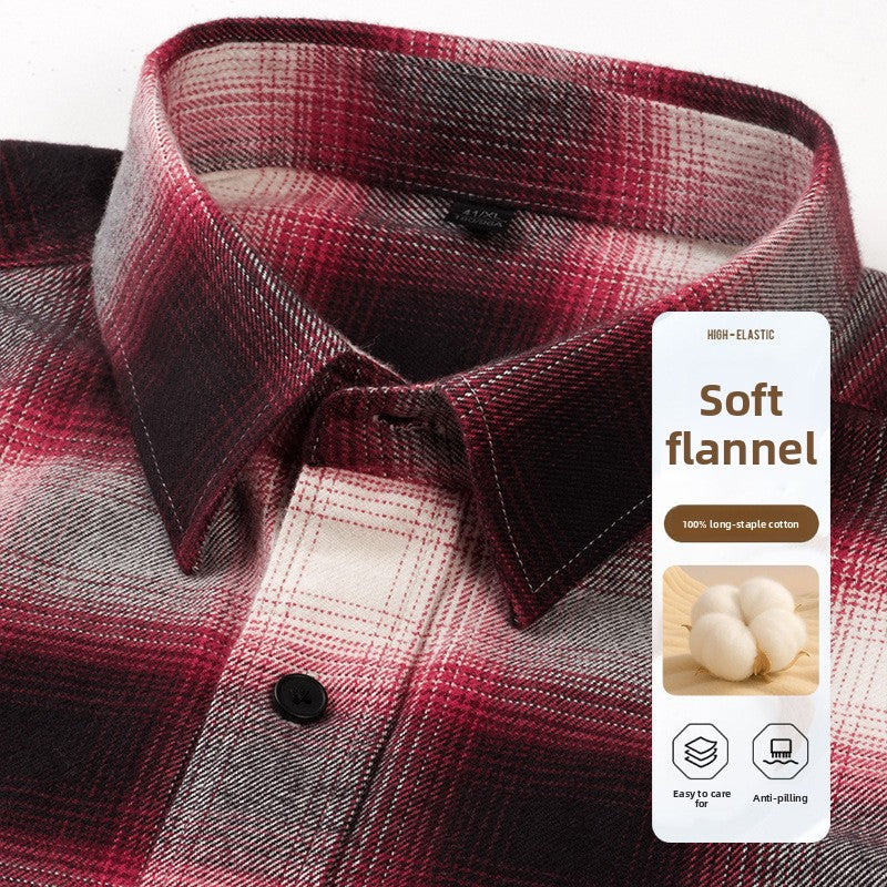 Mens Flannel Plaid Shirt