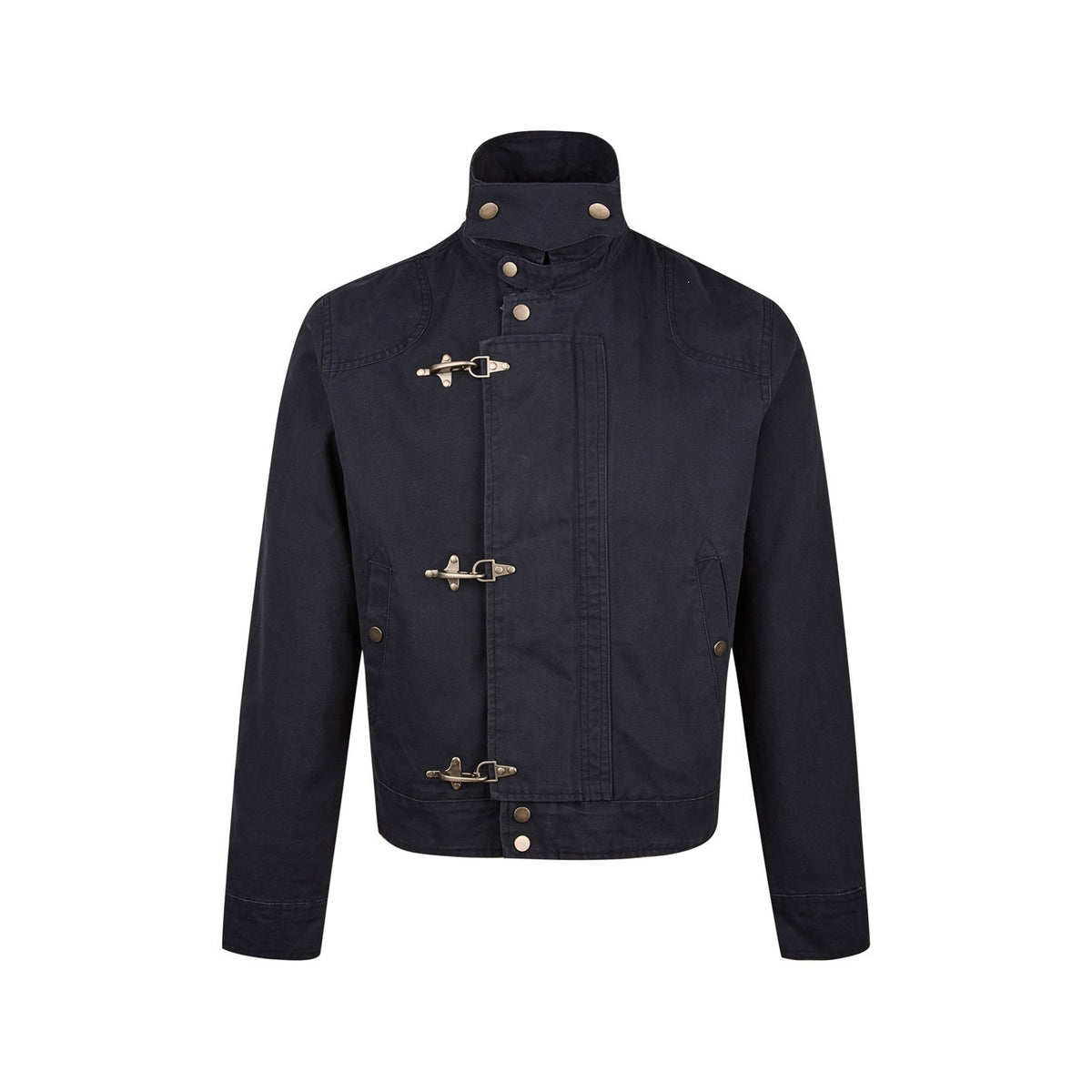 Stand Collar Cotton Canvas Workwear Jacket teemdrop