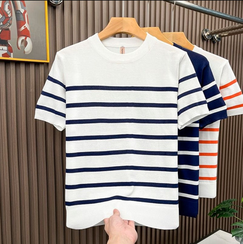Silk-spun blended sailor shirt for men teemdrop