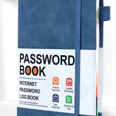 Strap Password Organizer Notebook