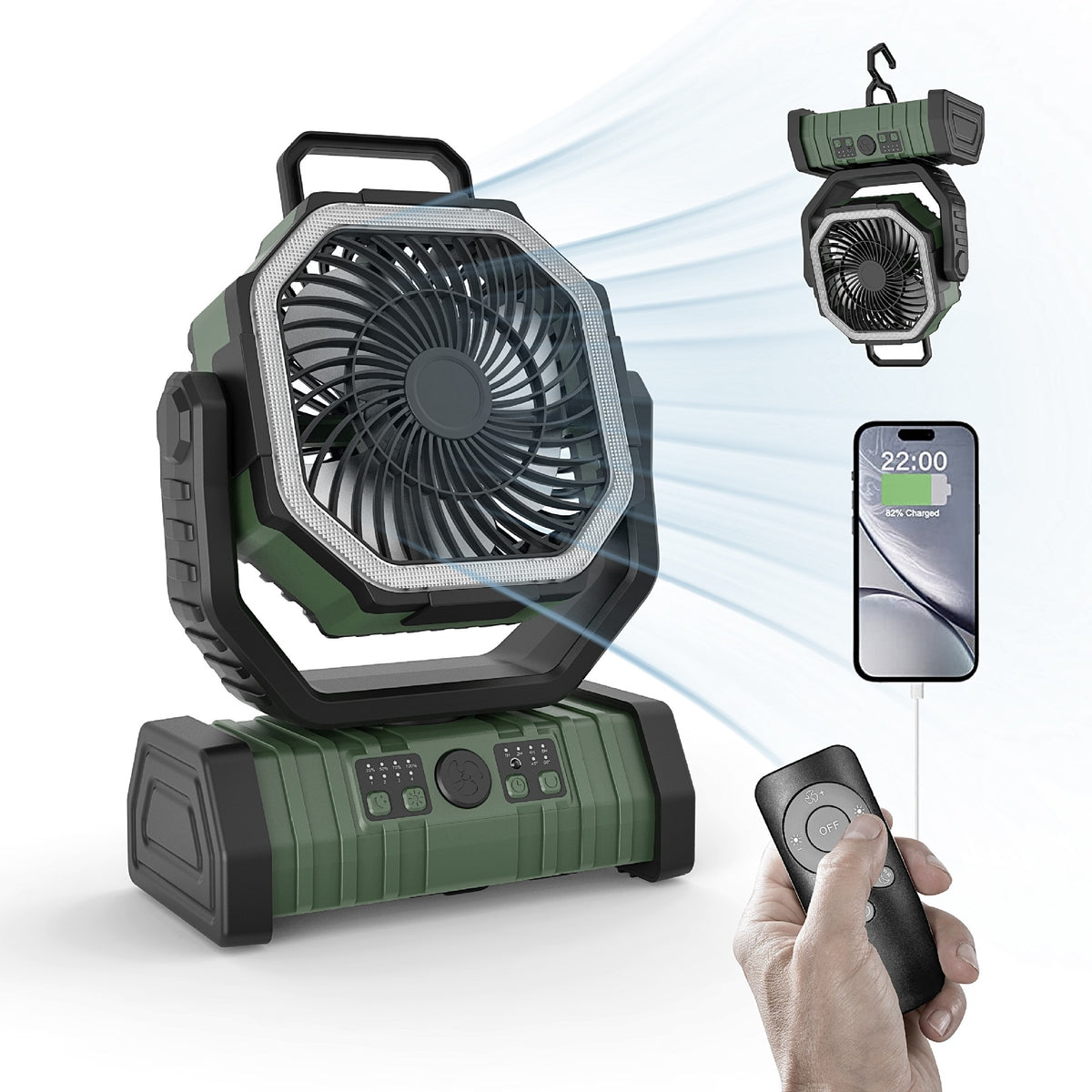 Portable Rechargeable Magnetic Water Mist Fan teemdrop