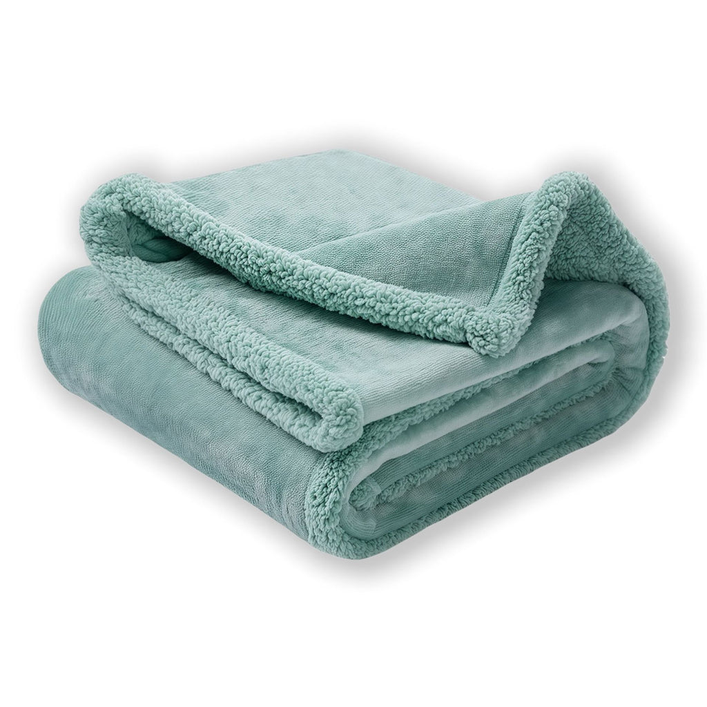 Waterproof Double-Sided Fleece Pet Blanket Machine Washable Thickened Comfort Mat teemdrop