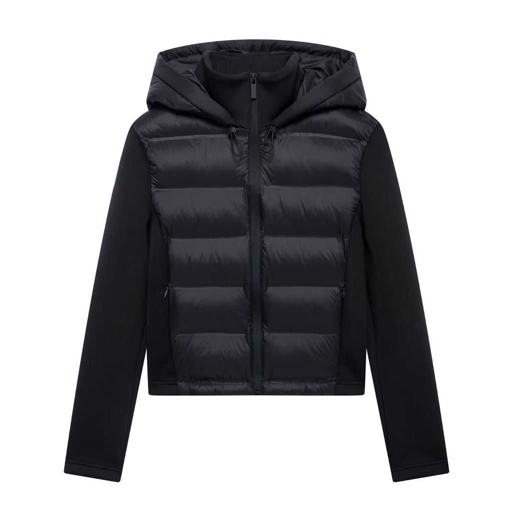 Women's Hooded Long Sleeve Zip-Up Lightweight Cotton-Padded Jacket teemdrop
