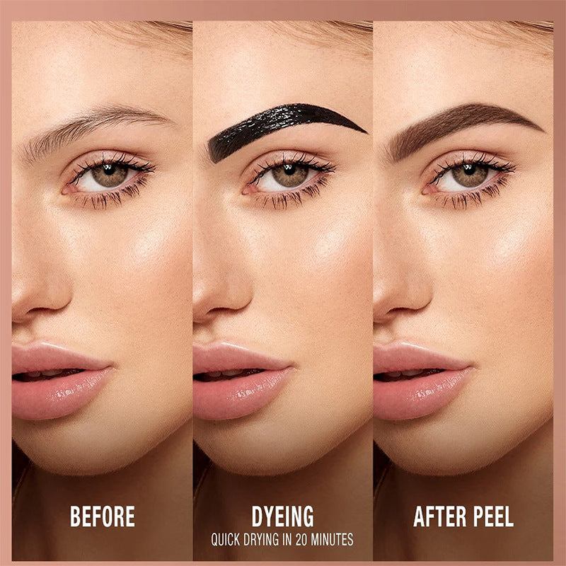 Peel-Off Waterproof Semi-Permanent Eyebrow Tint Gel Matte Finish teemdrop
