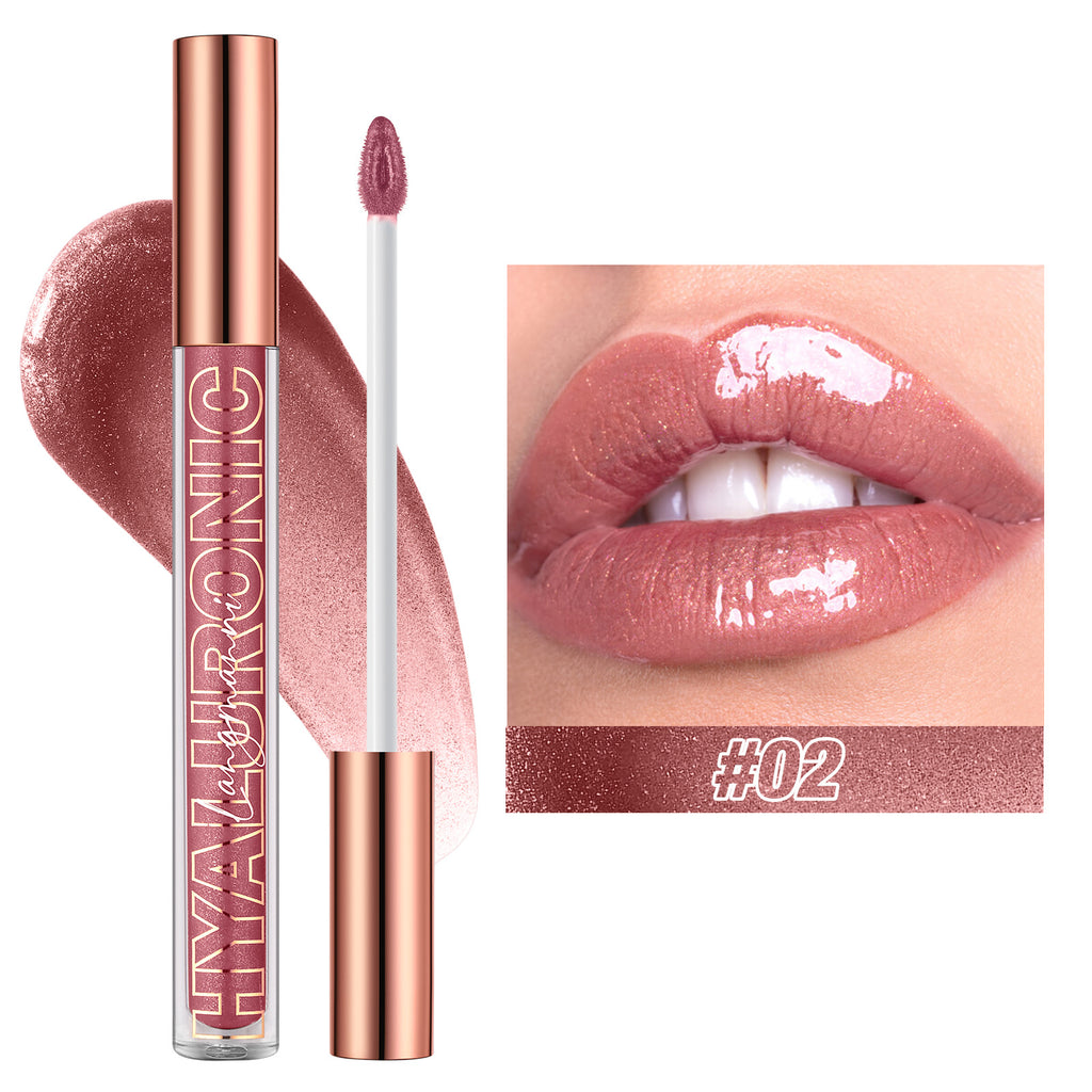 Hyaluronic Acid Glitter Lip Gloss Set teemdrop
