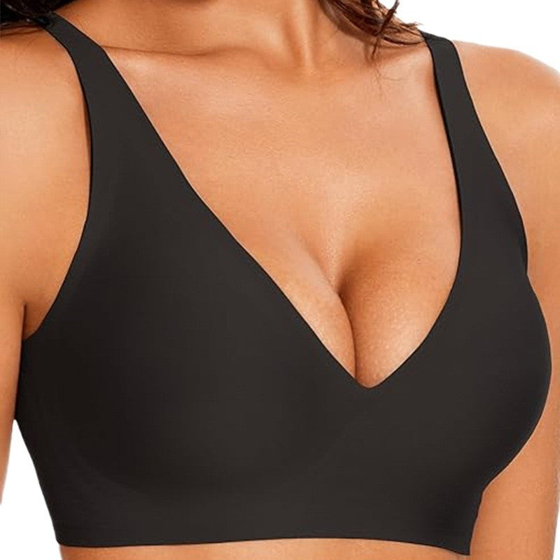 Plus Size Seamless Push Up Bra Soft Support Full Cup Breathable Lingerie teemdrop