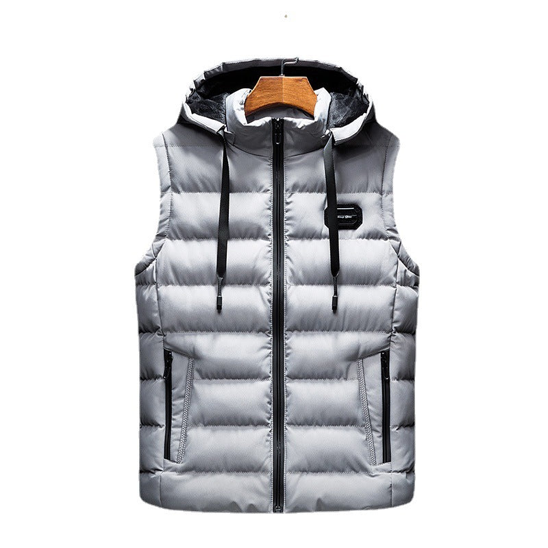 Mens Fleece-Lined Cotton Vest