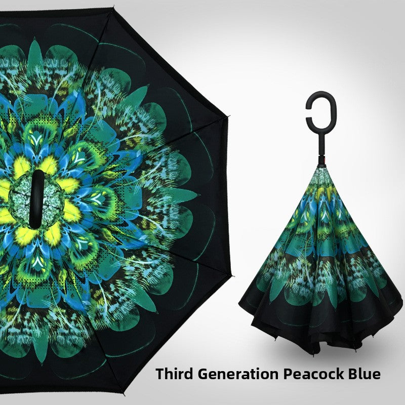 Reverse double-layer umbrella