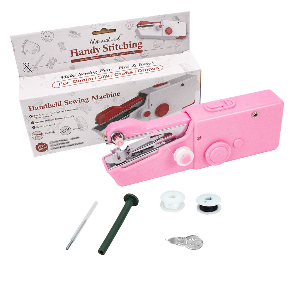 D&D Handheld Electric Household Sewing Machine USB Plug-In Sewing Machine Small Portable Mini Sewing Machine teemdrop
