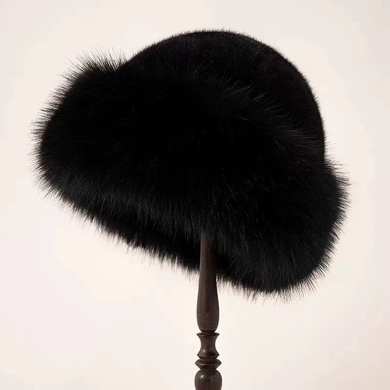 Lady's winter vacation cashmere hat teemdrop