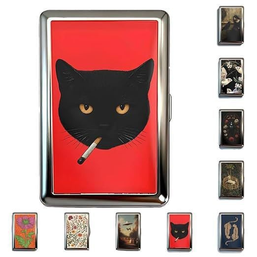 Vintage Style Zinc Alloy Multi-Functional Card and Cash Holder Box teemdrop