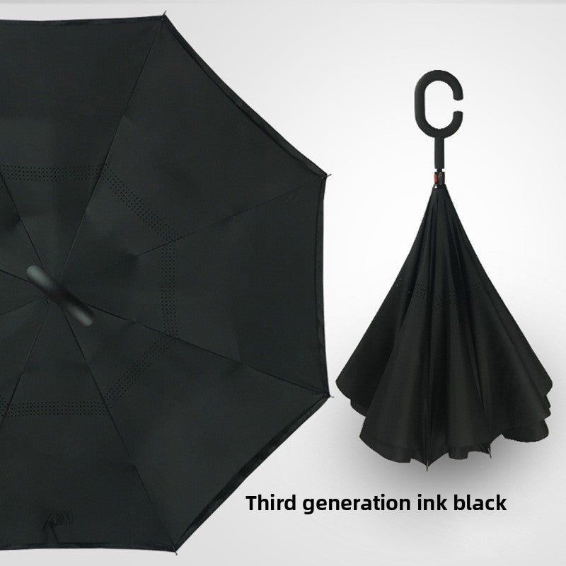 Reverse double-layer umbrella