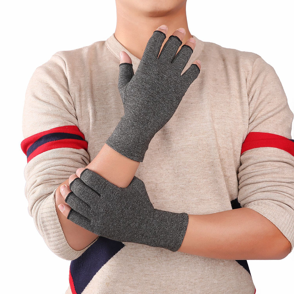 Fingerless Compression Gloves for Sports and Joint Care