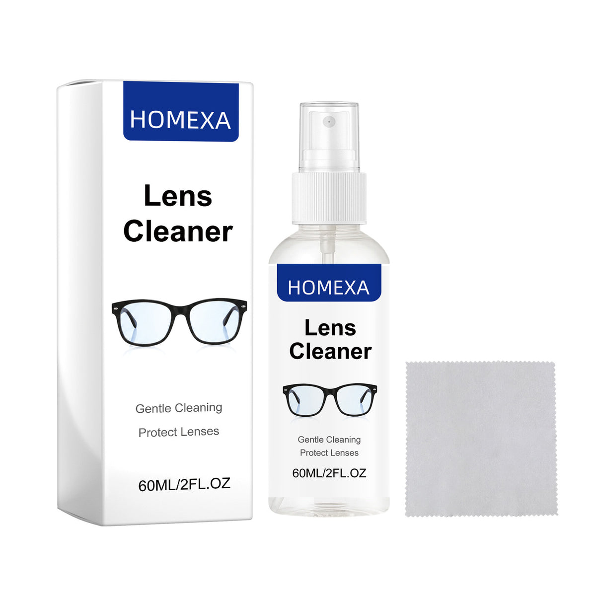 Lens Cleaning Spray Kit with Glasses Cloth