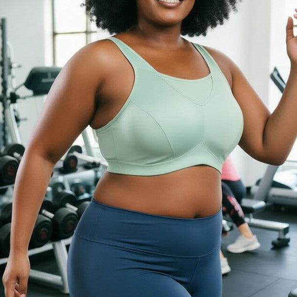 Women High Support Full Cup Shock-Proof Sports Bra teemdrop