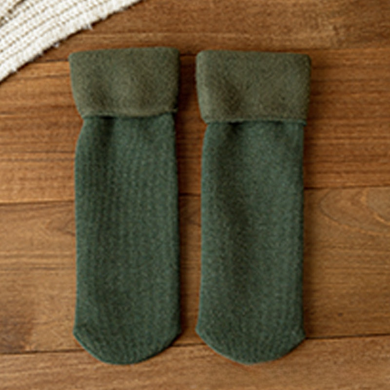 Fleece-Lined Thermal Winter Socks for Women