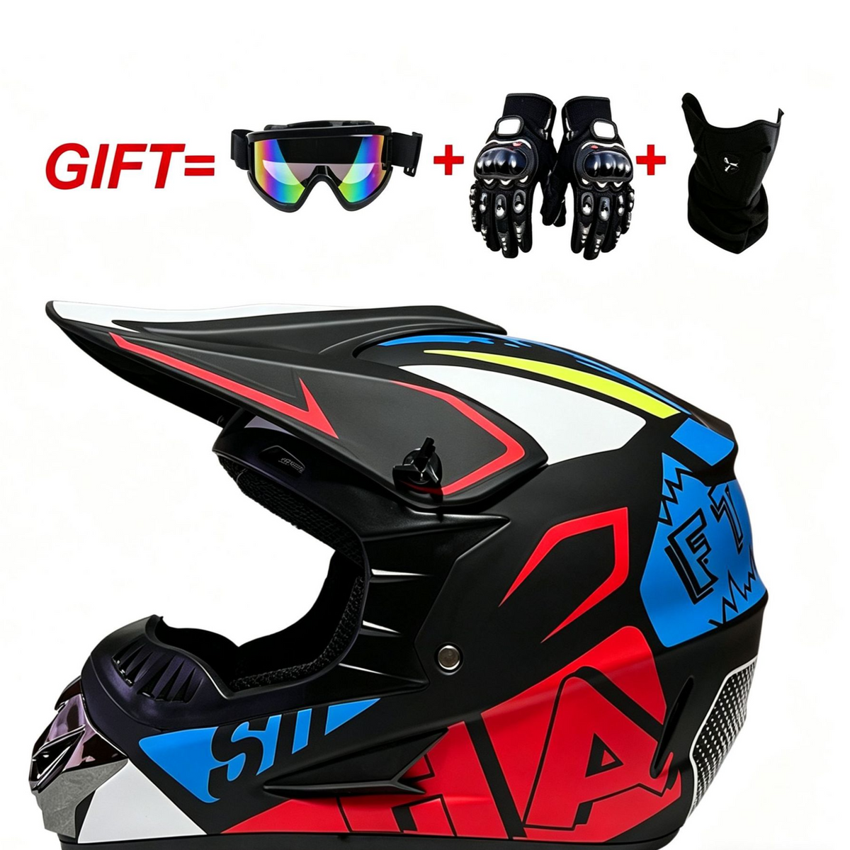Lightweight ABS Motorcycle Off-Road Helmet Breathable Motocross Helmet teemdrop