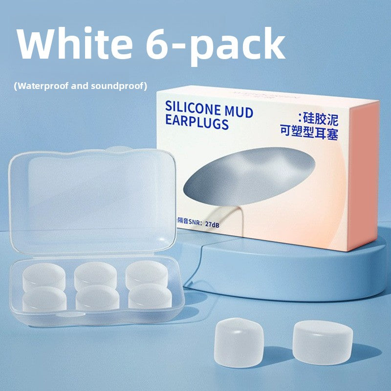 Silicone Mud Earplugs for Sleeping and Noise Reduction