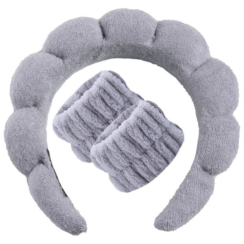 Lady's velvet sponge hairband teemdrop