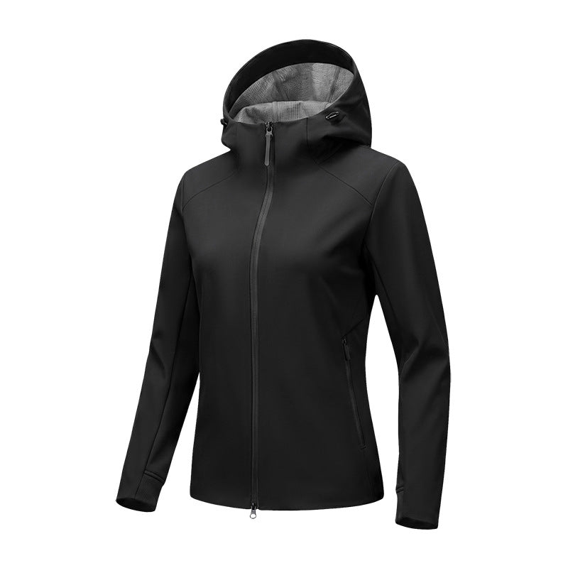 Unisex Hooded Windproof Softshell Jacket teemdrop