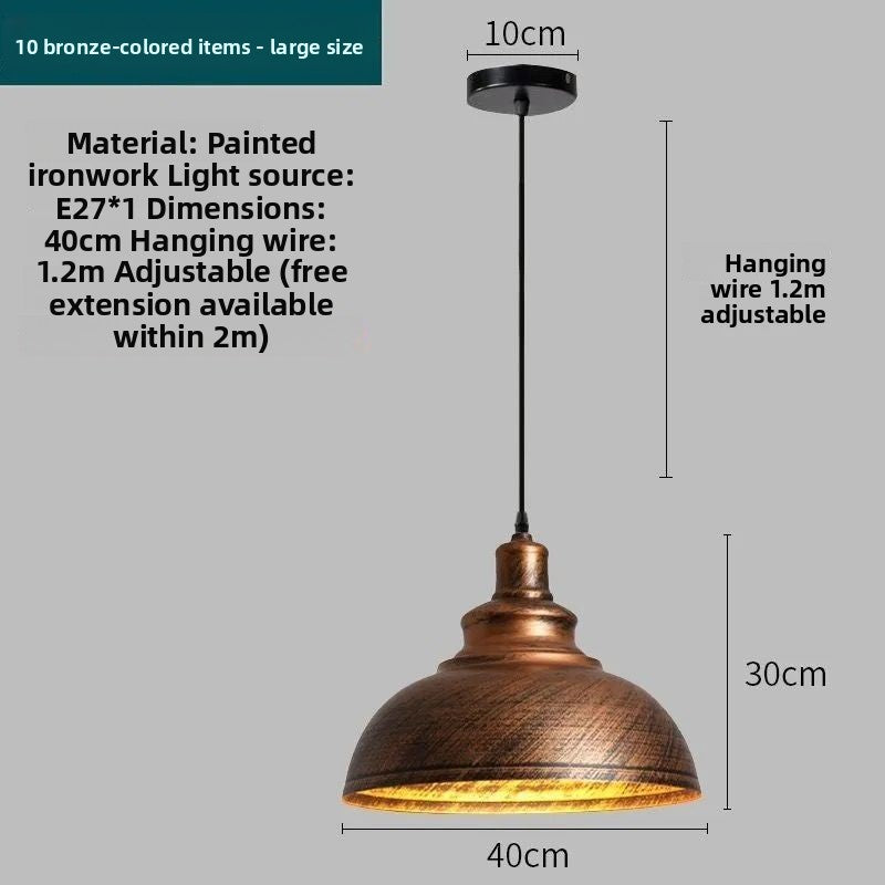Iron Art Adjustable Ceiling Lamp