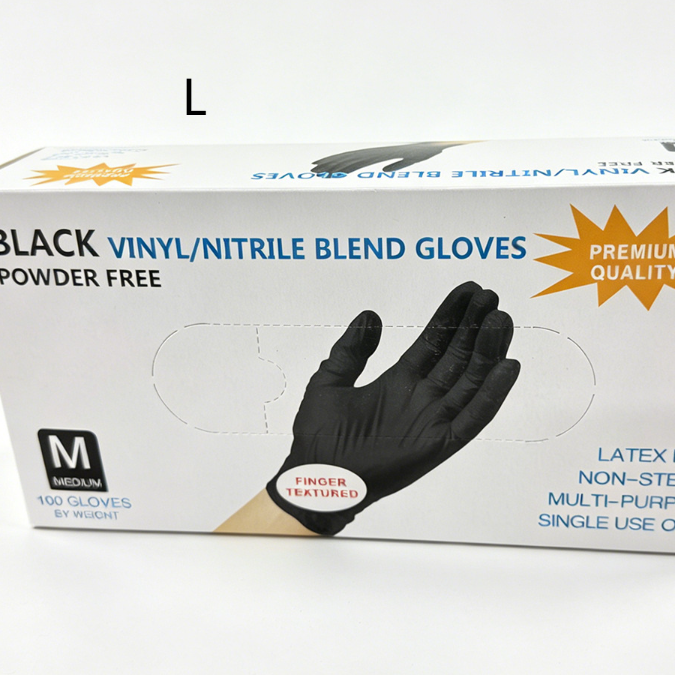 Disposable Black Nitrile Gloves