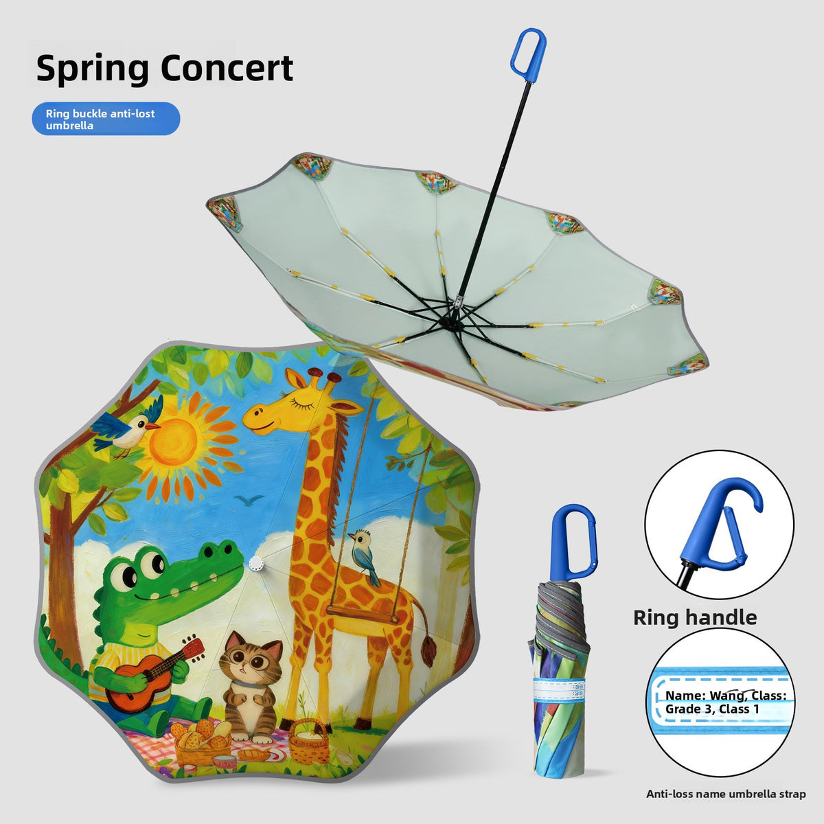 Childrens Umbrella with Safety Design