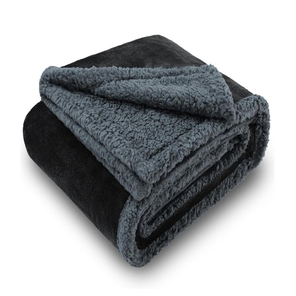 Waterproof Double-Sided Fleece Pet Blanket Machine Washable Thickened Comfort Mat teemdrop
