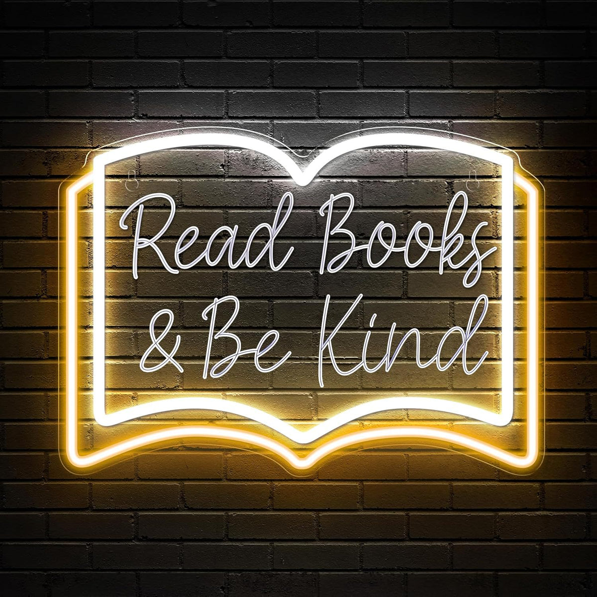 Dimmable LED Reading Neon Sign Wall Decor Light teemdrop