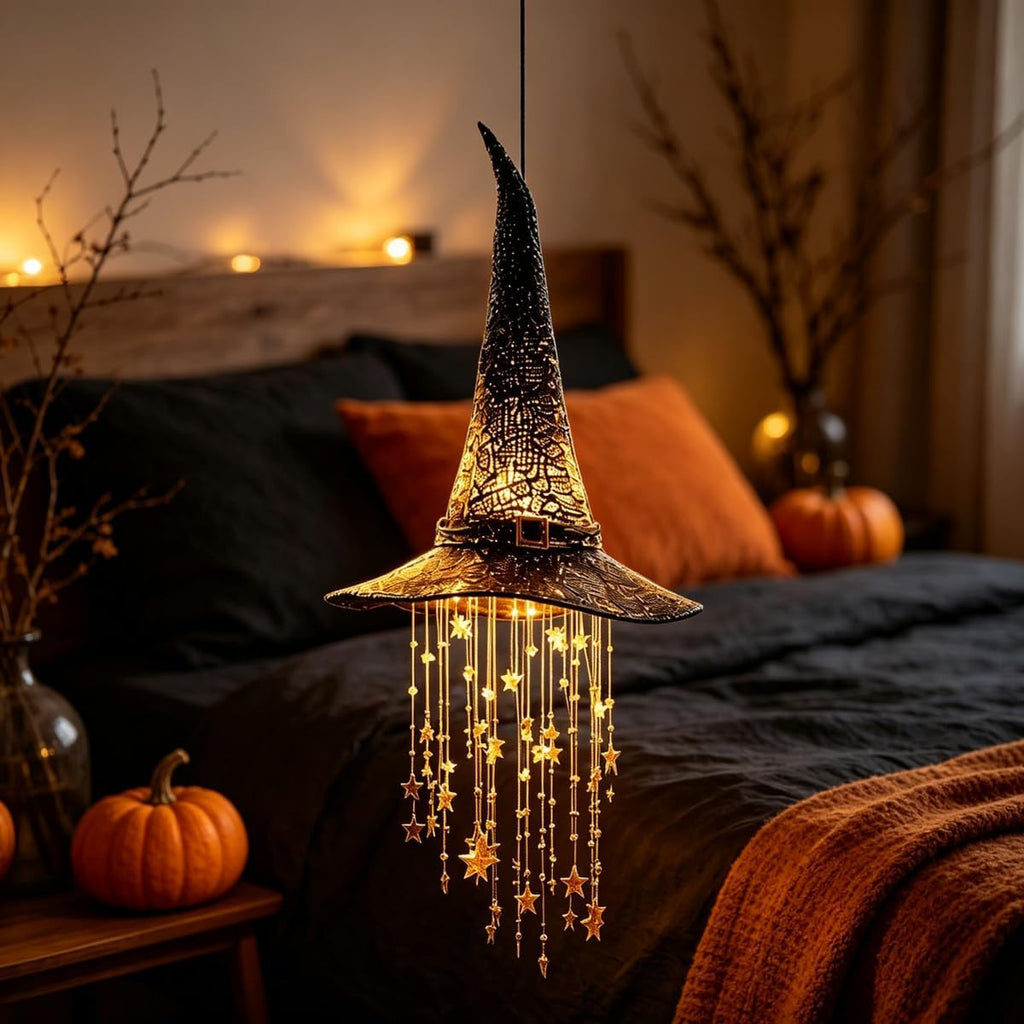 Luminous Christmas Hat Wind Chime Light for Indoor and Outdoor Holiday Decoration teemdrop