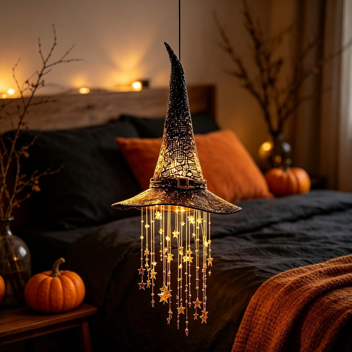Luminous Christmas Hat Wind Chime Light for Indoor and Outdoor Holiday Decoration teemdrop