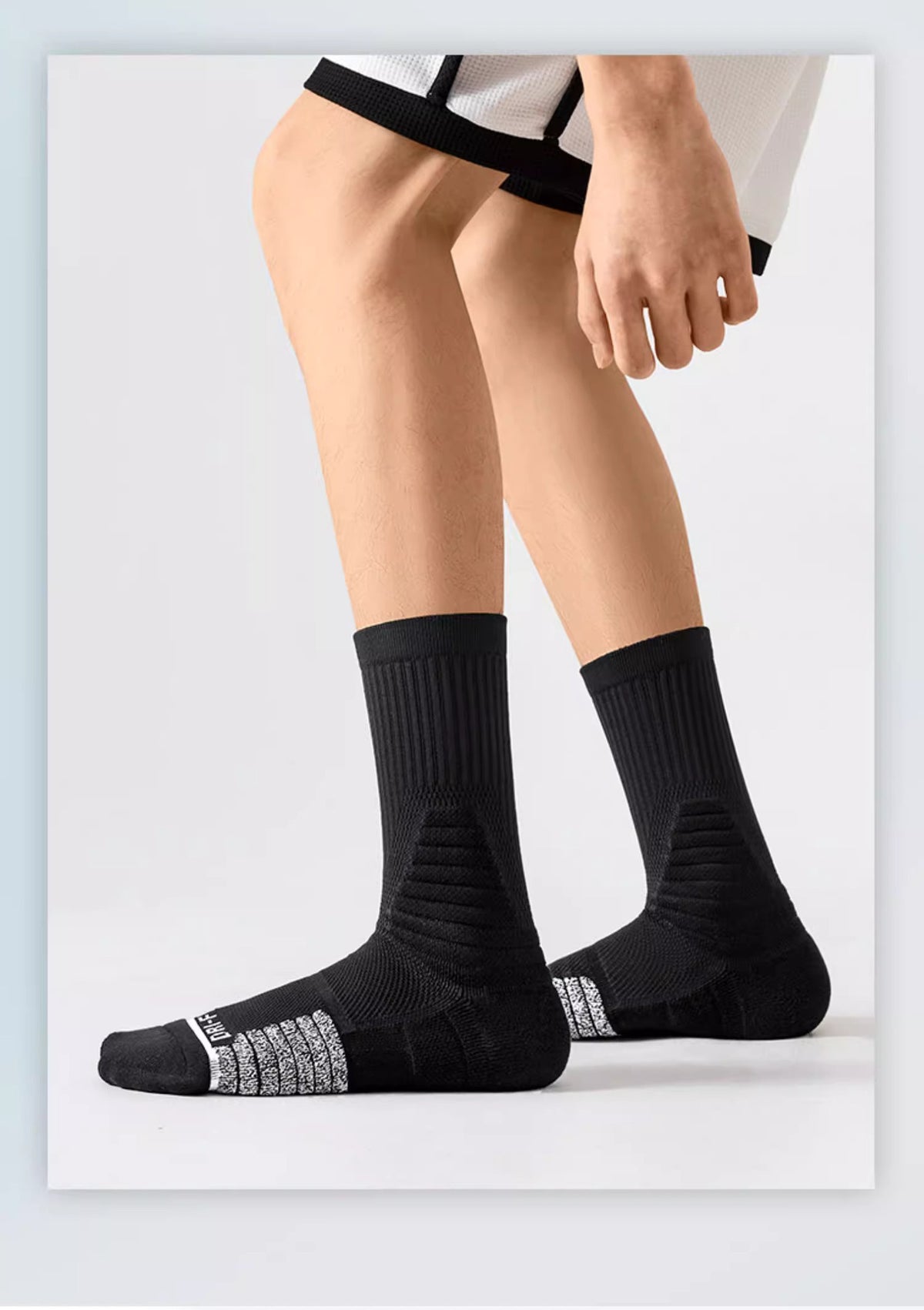 Men's High Tube Towel Sole Athletic Training Socks teemdrop