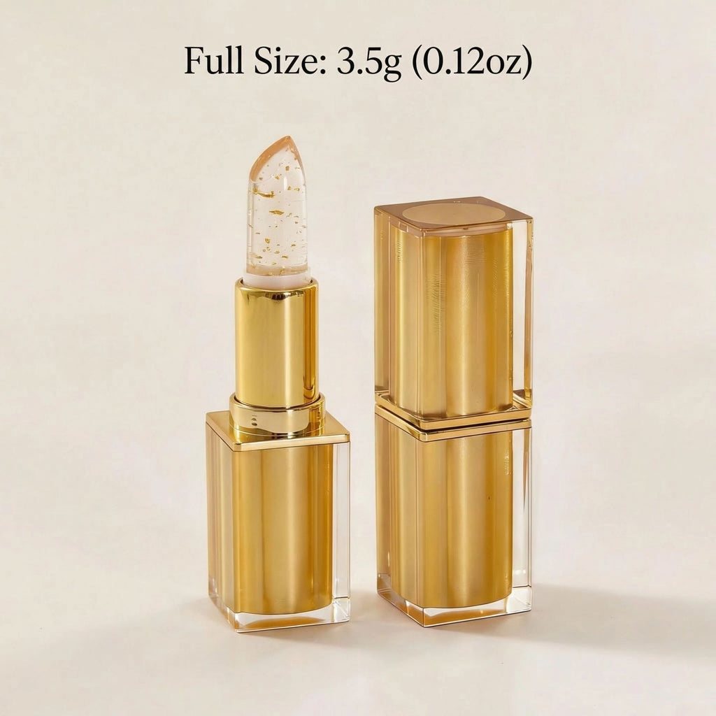 Gold foil thermochromic lipstick teemdrop