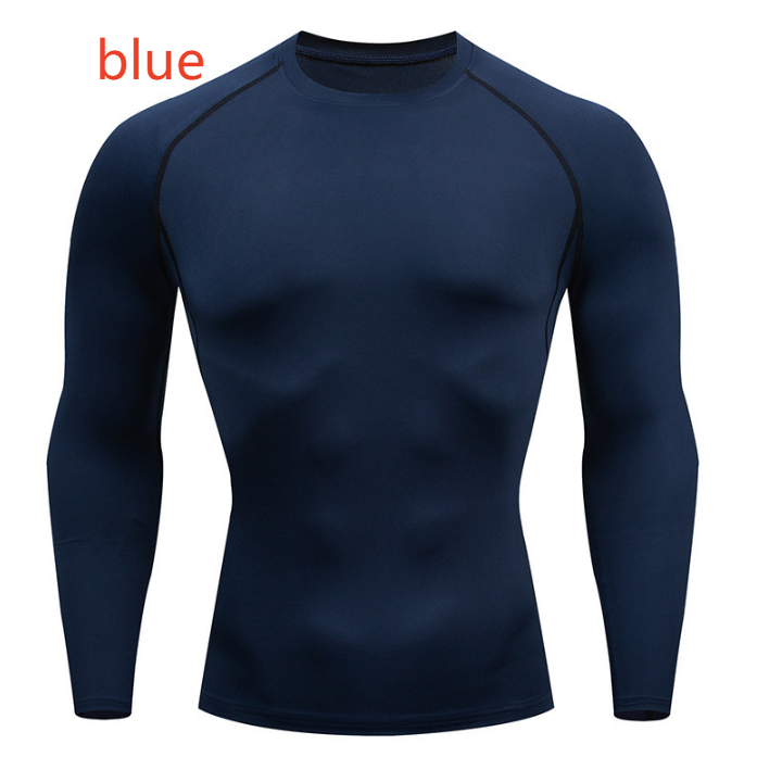 Mens Tight-Fit Long Sleeve Swimsuit Bodysuit